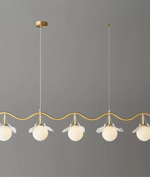 Allanie Gingko Long Chandelier