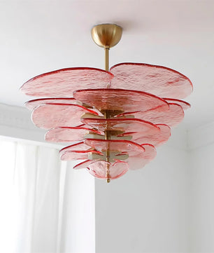 Lotus Leaf Murano Chandelier