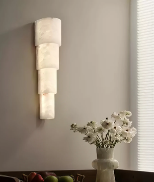 Melange Alabaster Wall Sconce