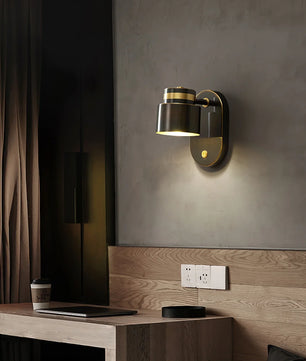 Brass Cylinder Wall Lamp