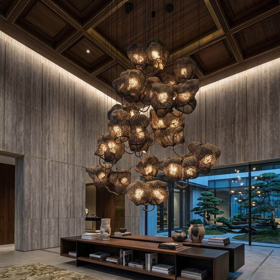 Aetherius Bespoke Mesh Chandelier