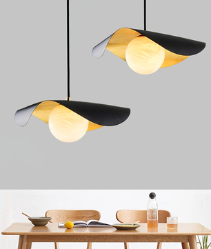 Curved Shell Pendant Light