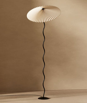 Wiggly Pleated Floor Lamp