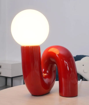 Spiral Glass Table Lamp