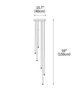 Slender Cone Chandelier