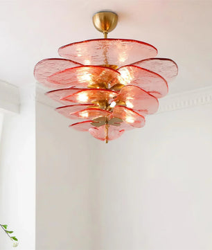 Lotus Leaf Murano Chandelier