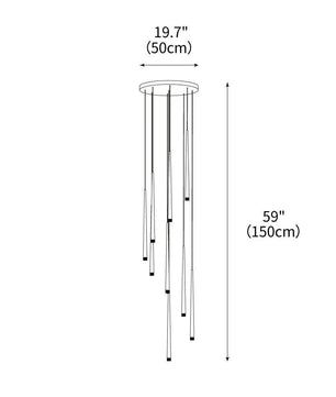 Slender Cone Chandelier