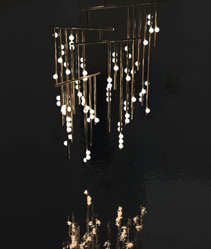 Luminous Cascade Chandelier