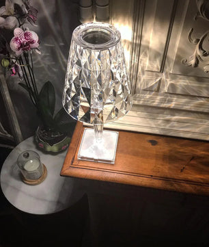 Sparkle Glam Built-in Battery Table Lamp