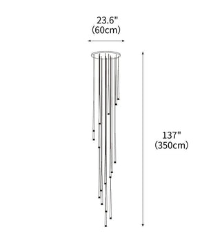 Slender Cone Chandelier