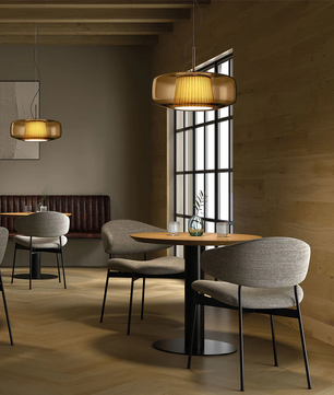 Plisse Pleated  Glass Pendant Light