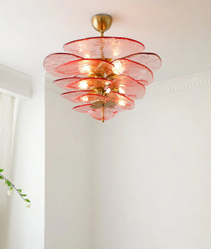 Lotus Leaf Murano Chandelier