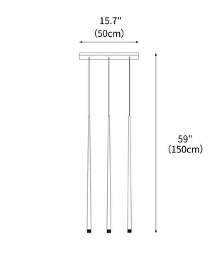 Slender Cone Chandelier
