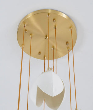 Ceramic Flower Chandelier