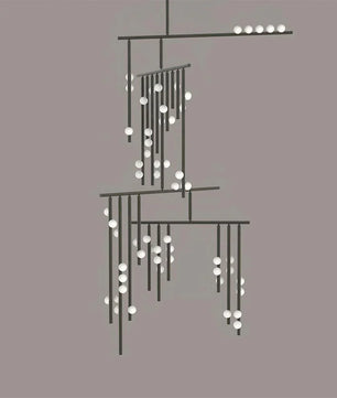 Luminous Cascade Chandelier