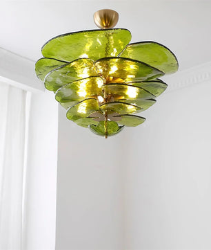 Lotus Leaf Murano Chandelier