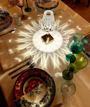 Sparkle Glam Built-in Battery Table Lamp