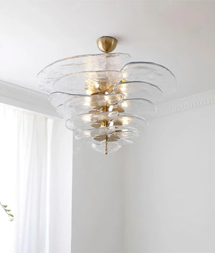 Lotus Leaf Murano Chandelier