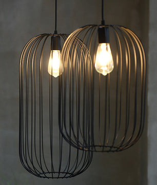 Stripe Cage Floor Lamp