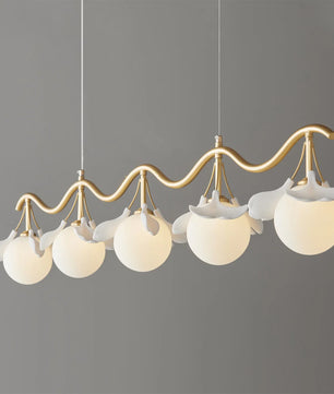 Allanie Gingko Long Chandelier
