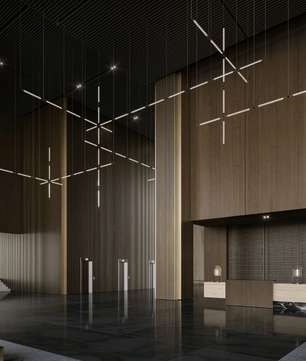 Crystal Grid Bespoken Chandelier