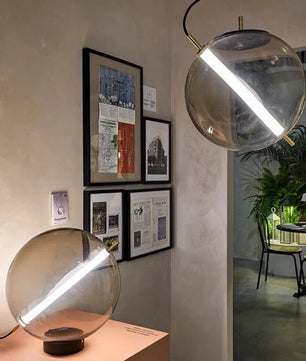 مصباح متدلي زجاجي LED من تيرازا مارتيني