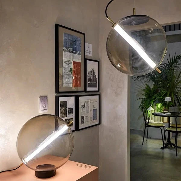 مصباح متدلي زجاجي LED من تيرازا مارتيني