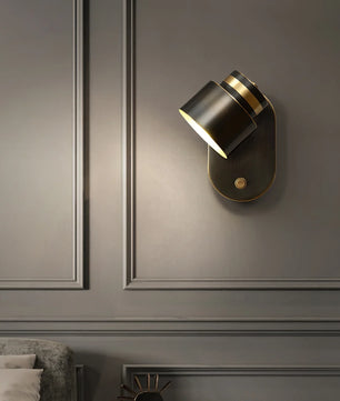 Brass Cylinder Wall Lamp