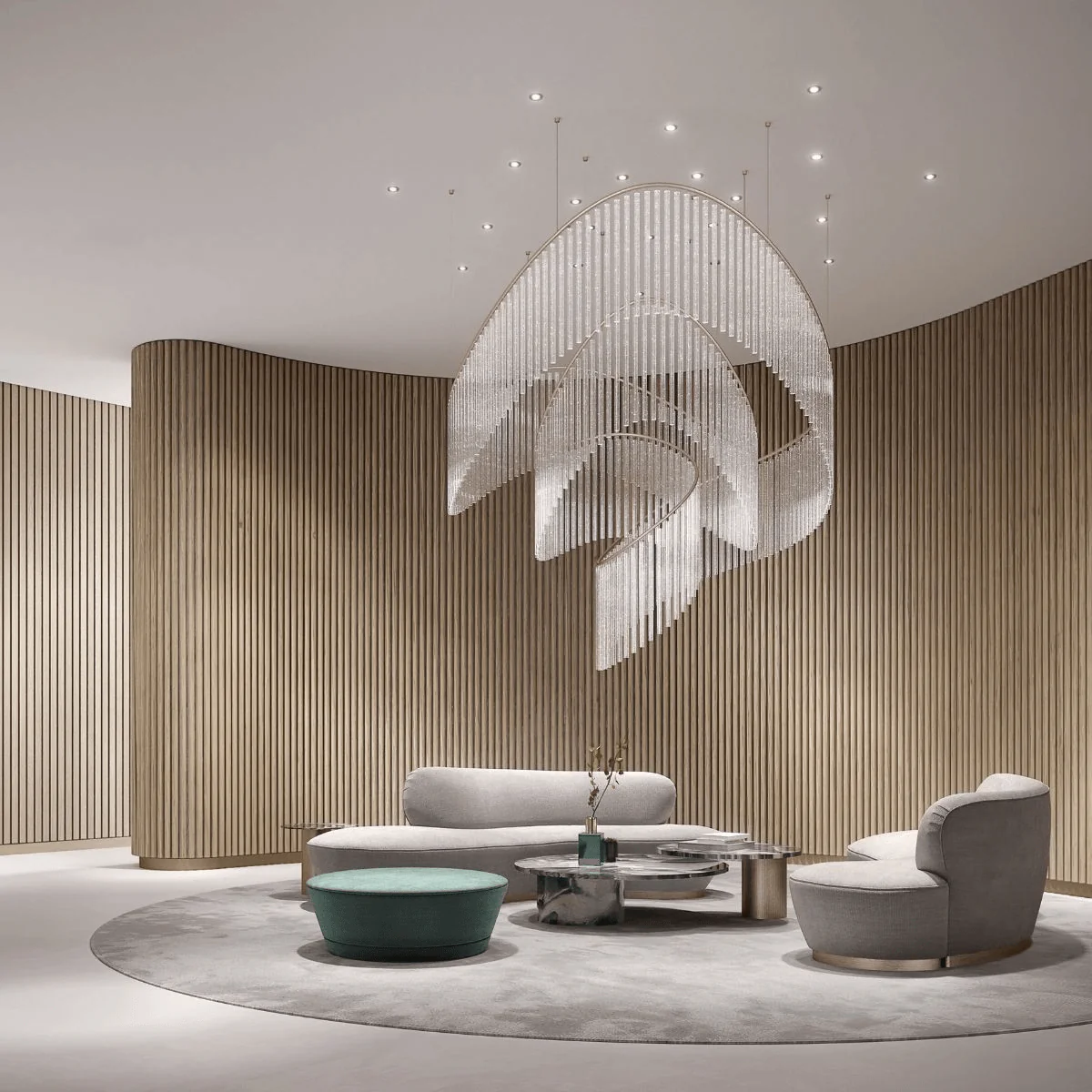 Crystal Spin Customized Chandelier