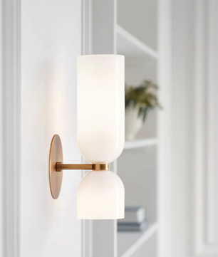 Modern Fluted Glass Wall Sconce