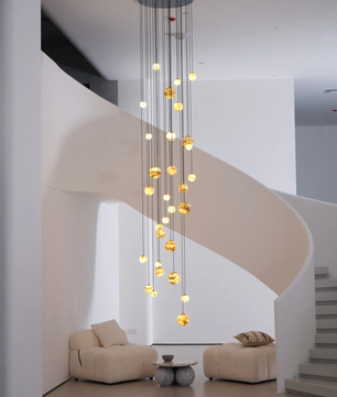 Cascading Art Statement Chandelier