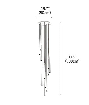 Slender Cone Chandelier
