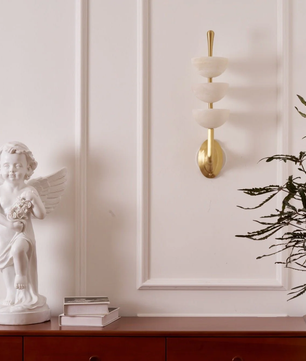 Faux Alabaster Wall Sconce