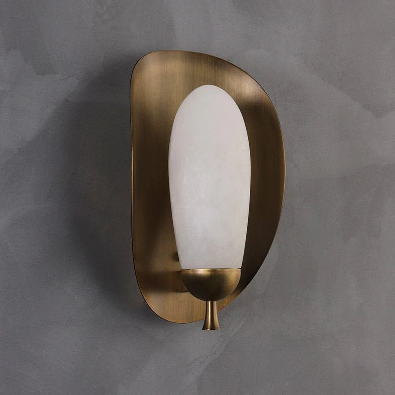 Lunette Alabaster Wall Sconce