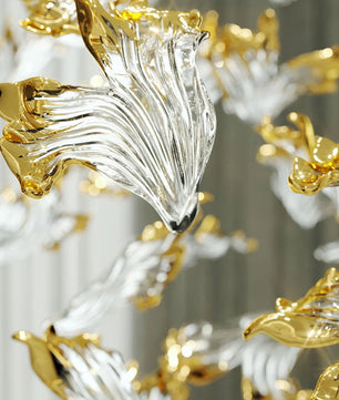 Frosted Petals Frozen Chandelier