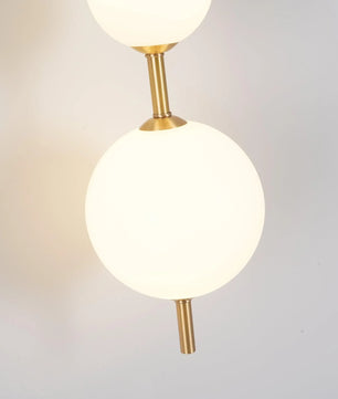 Vertical Globe Plug In Wall Lamp