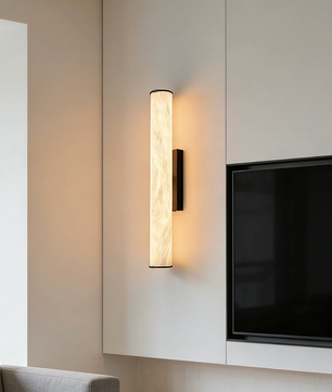 Stelo Linear Alabaster Wall Sconce