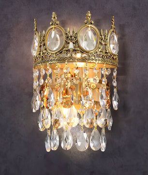 Vintage Crystal Wall Lamp