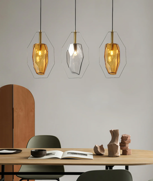 Faceted Gem Pendant Light
