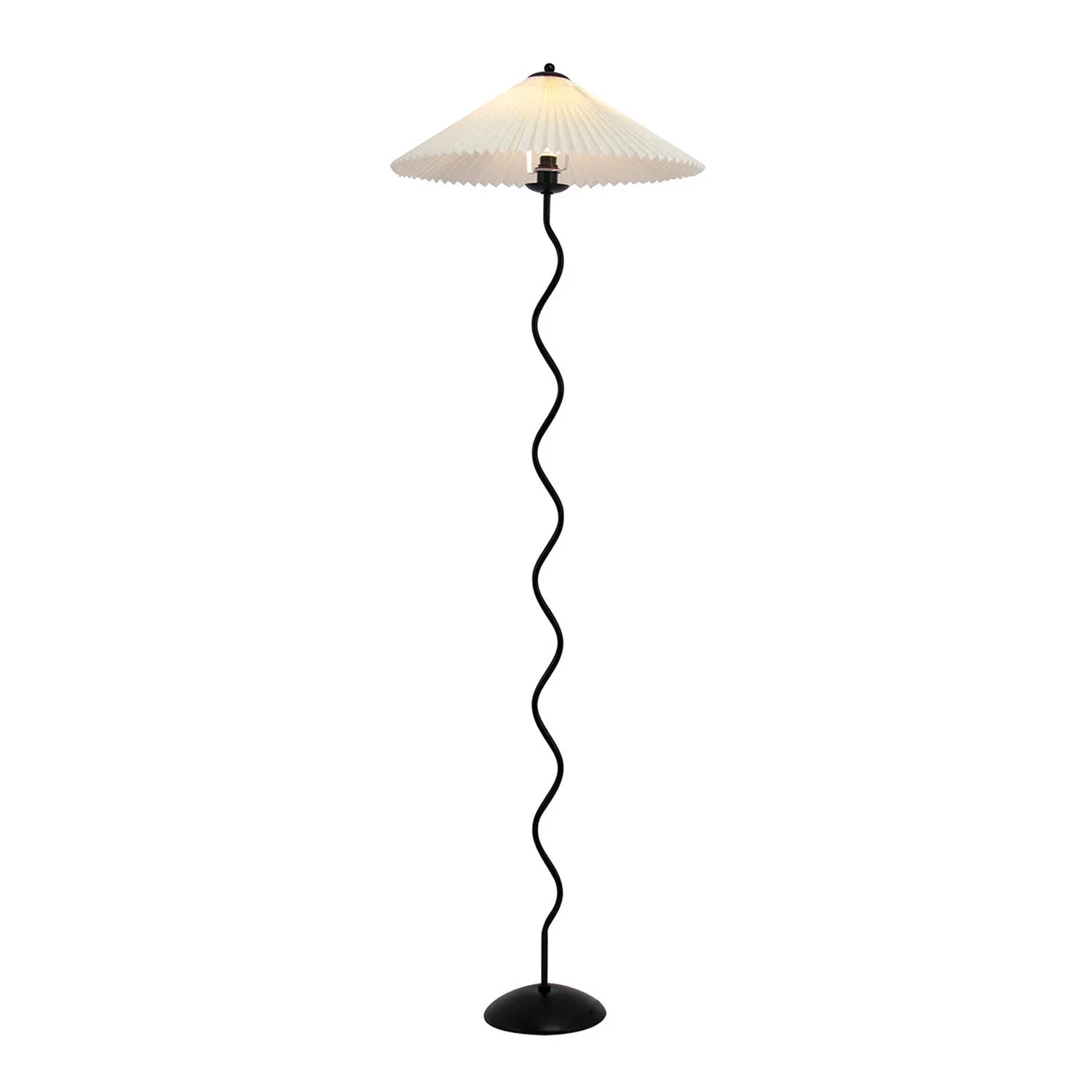Wiggly Pleated Floor Lamp