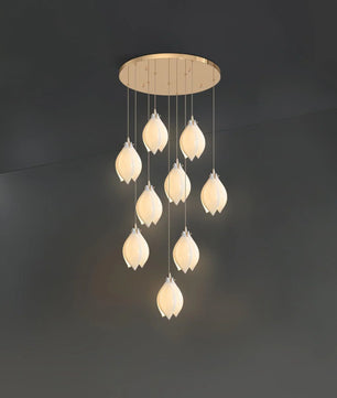 Ceramic Flower Chandelier