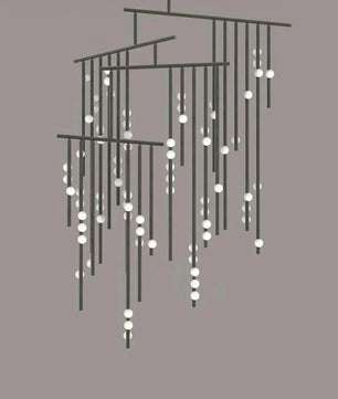 Luminous Cascade Chandelier