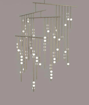 Luminous Cascade Chandelier