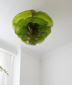 Lotus Leaf Murano Chandelier