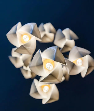 Ceramic Flower Chandelier