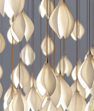 Ceramic Flower Chandelier
