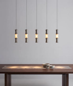 Tallo Alabaster Bamboo Pendant Light