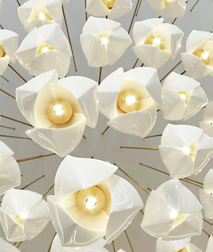 Ceramic Flower Chandelier