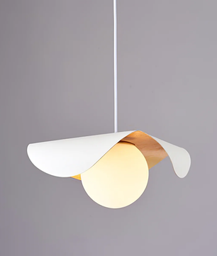 Curved Shell Pendant Light