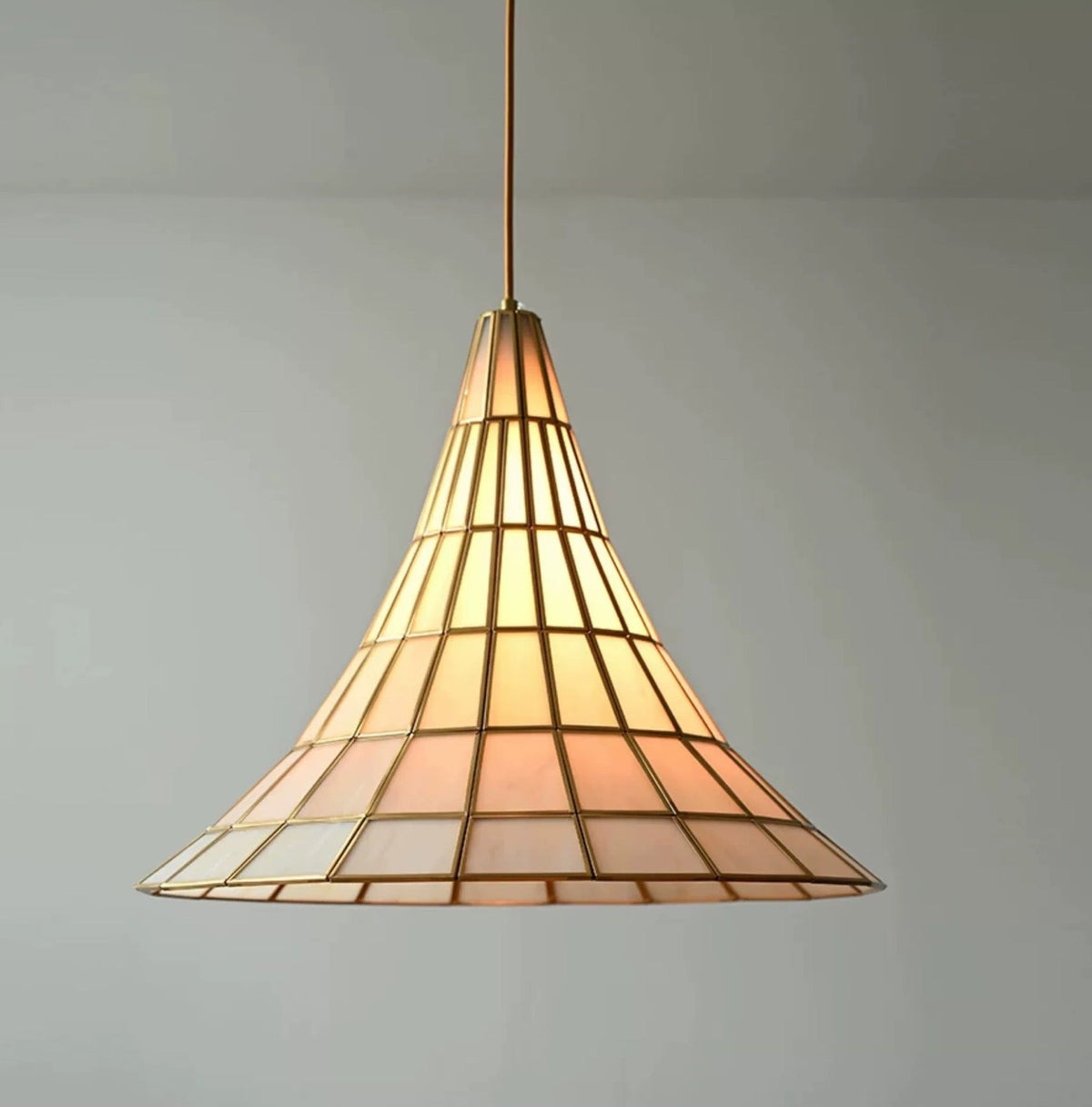 Campana Brass & Glass Pendant
